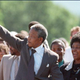 African National Congress leader Nelson Mandela and wife, Winnie, raise fists upon his release from Victor Verster Prison Feb. 11, 1990, in Paarl, South Africa.
ALEXANDER JOE/AFP/Getty Images